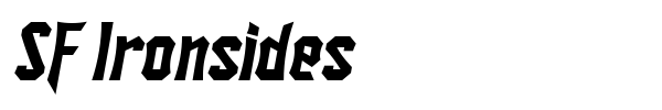 SF Ironsides font preview